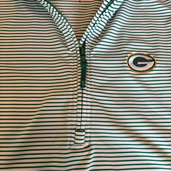 Vinyard Vines Sankaty Green Bay Packers Quarter-Zip Pullover - Picture 5 of 9
